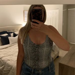 Snakeskin bodysuit